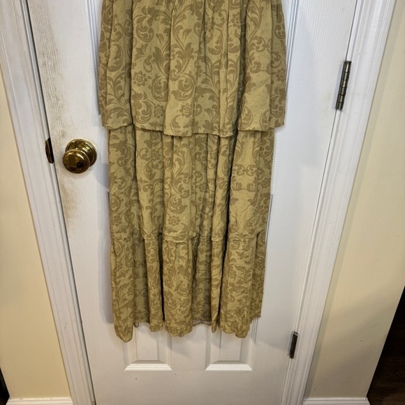 WeWoreWhat Beige Linen Blend Strapless Mini Dress Size 2 - Picture 3 of 15